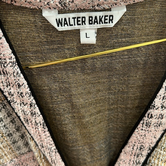Walter Baker Tracey Belted Knit Tweed Cardigan Size Large - Picture 6 of 9